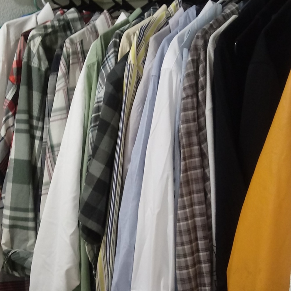 Mens dress shirts such as Sean Jean, Ralph Lauren,